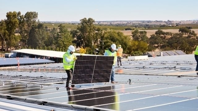 Solar Powers 60% of Wine Production at Hope Family Wines