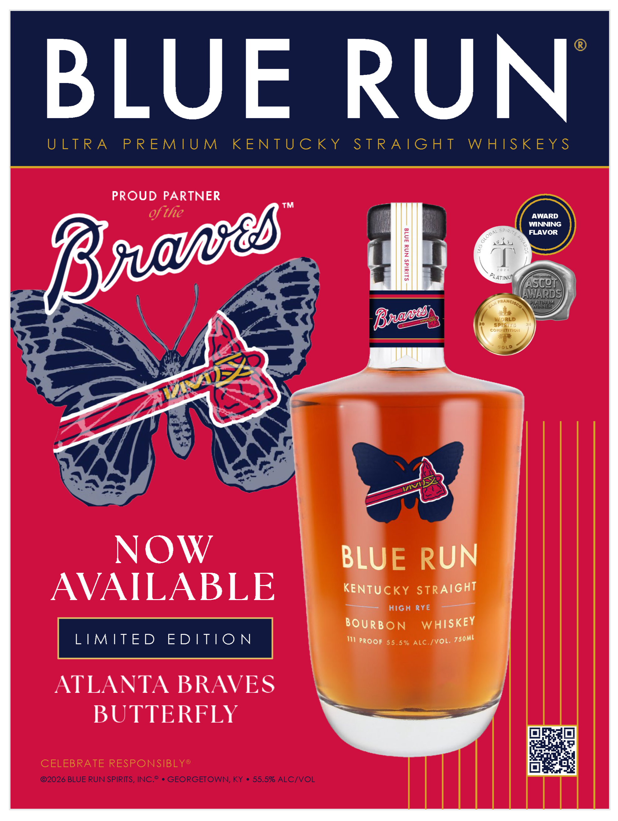 Blue Run Spirits, Atlanta Braves Mark 60th Anniversary of Braves Baseball in Atlanta