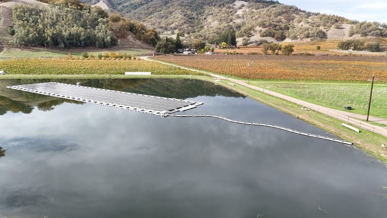 Floating Solar System Powers 100% of Nelson Family Vineyards, Cuts Electric Costs $90k a Year post image