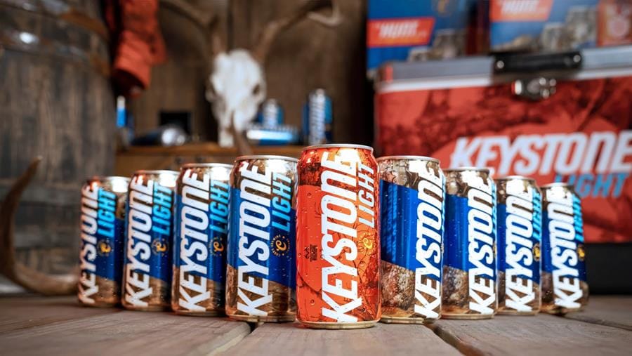 Keystone Light Brings Back The Hunt, Orange Camo Can