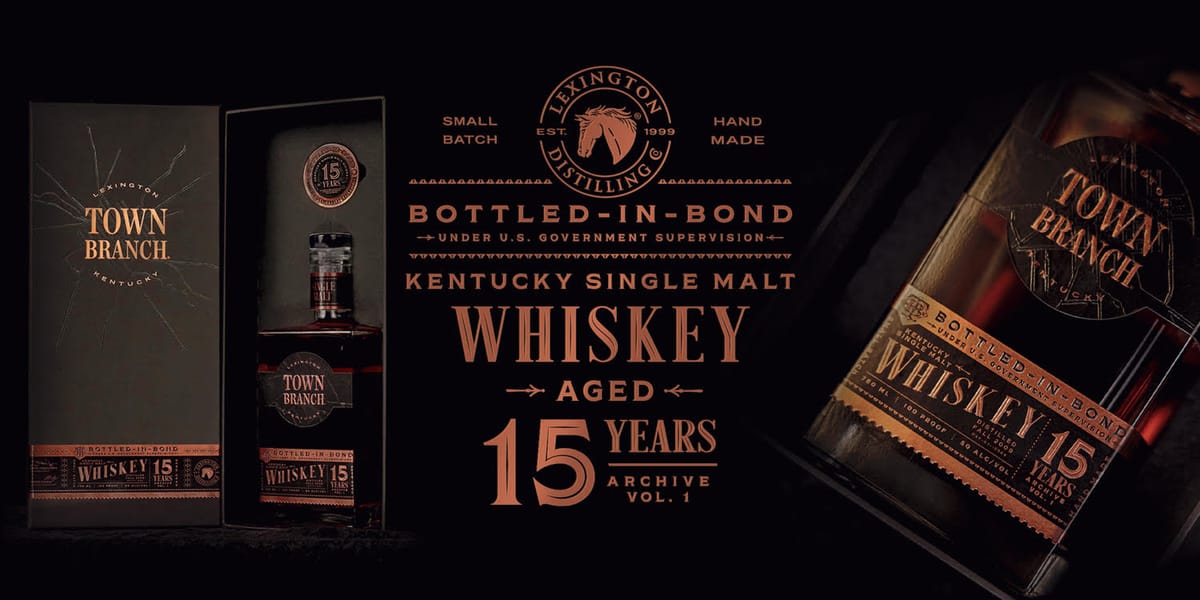 Town Branch Releases Its Oldest Ever Bottled-in-Bond American Single Malt Whiskey