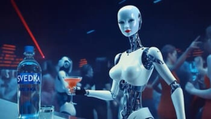 Svedka Robot is Back,  Picking Up Bar Tabs post image